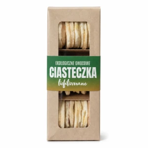 Ekologiczne owocowe ciasteczka liofilizowane 50 g 