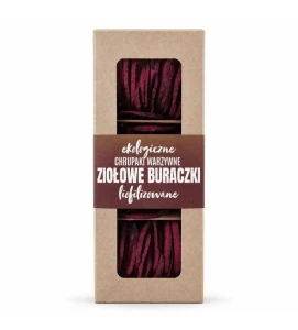 Ekologiczne chrupaki warzywne Ziołowe Buraczki liofilizowane 40 g 